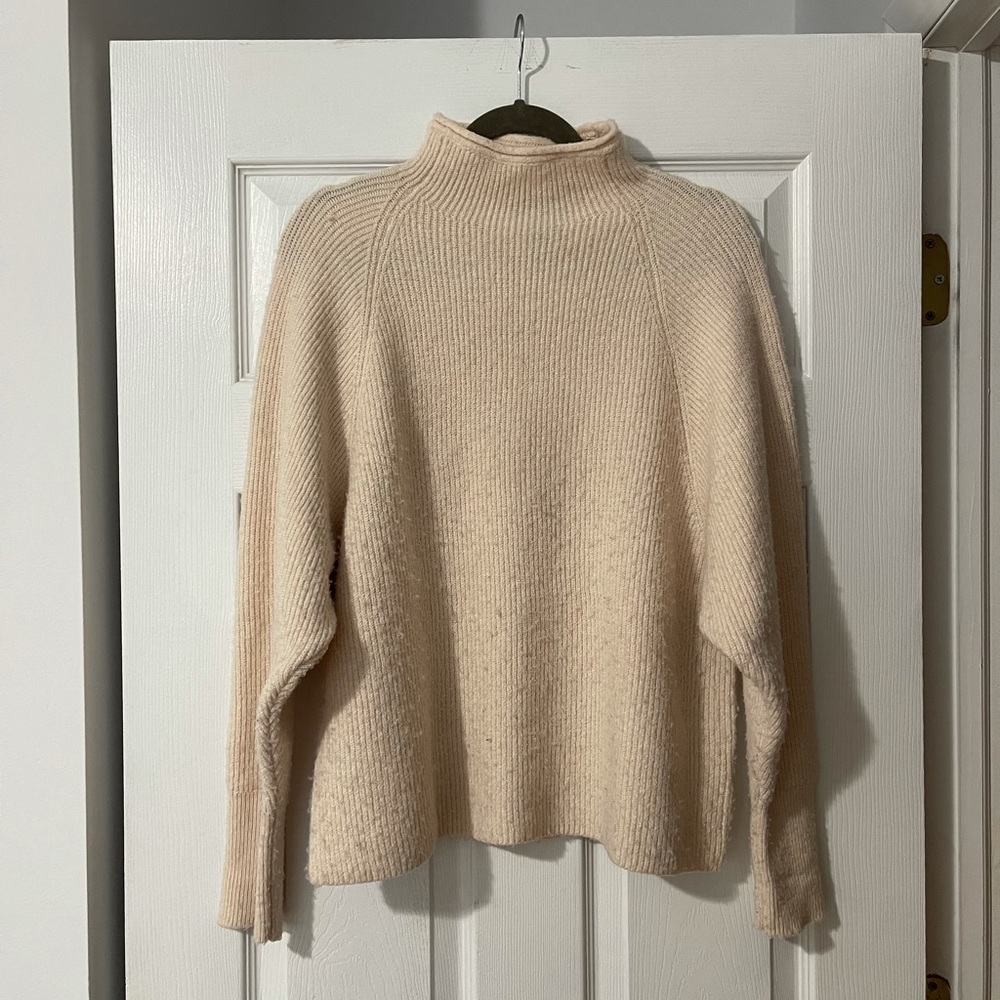 Express beige turtleneck sweater